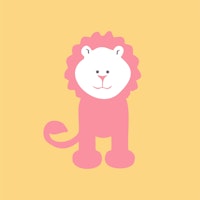 Saffron Wall Rose Pink Lion behang