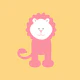 Saffron Wall Rose Pink Lion