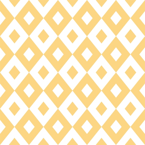 Rhombus Mustard Yellow White