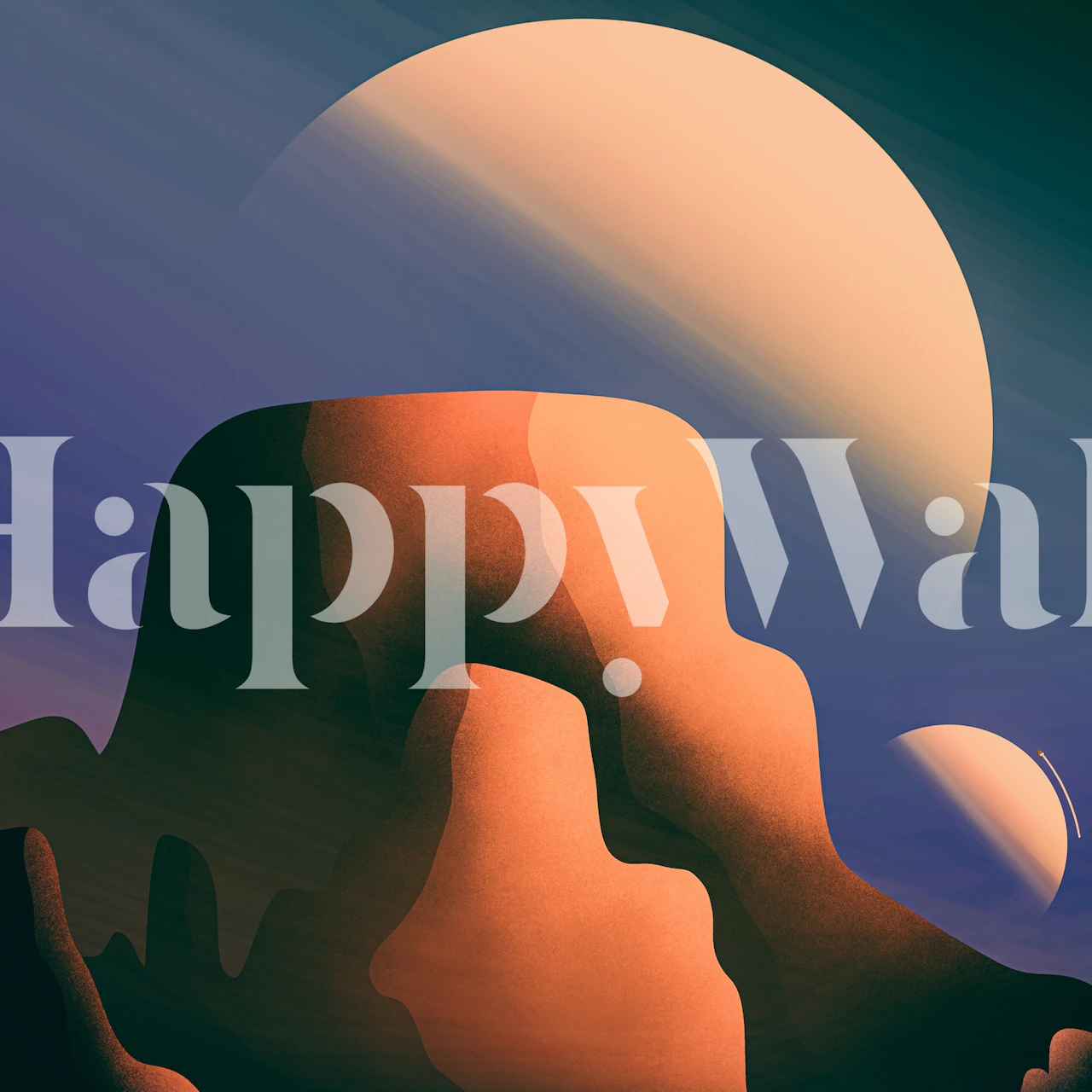 2 moons of Mars tapeta v pokoji