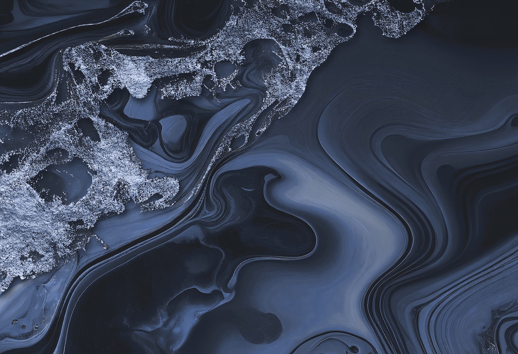 Navy Blue Glitter Simulated Look | Art Board Print