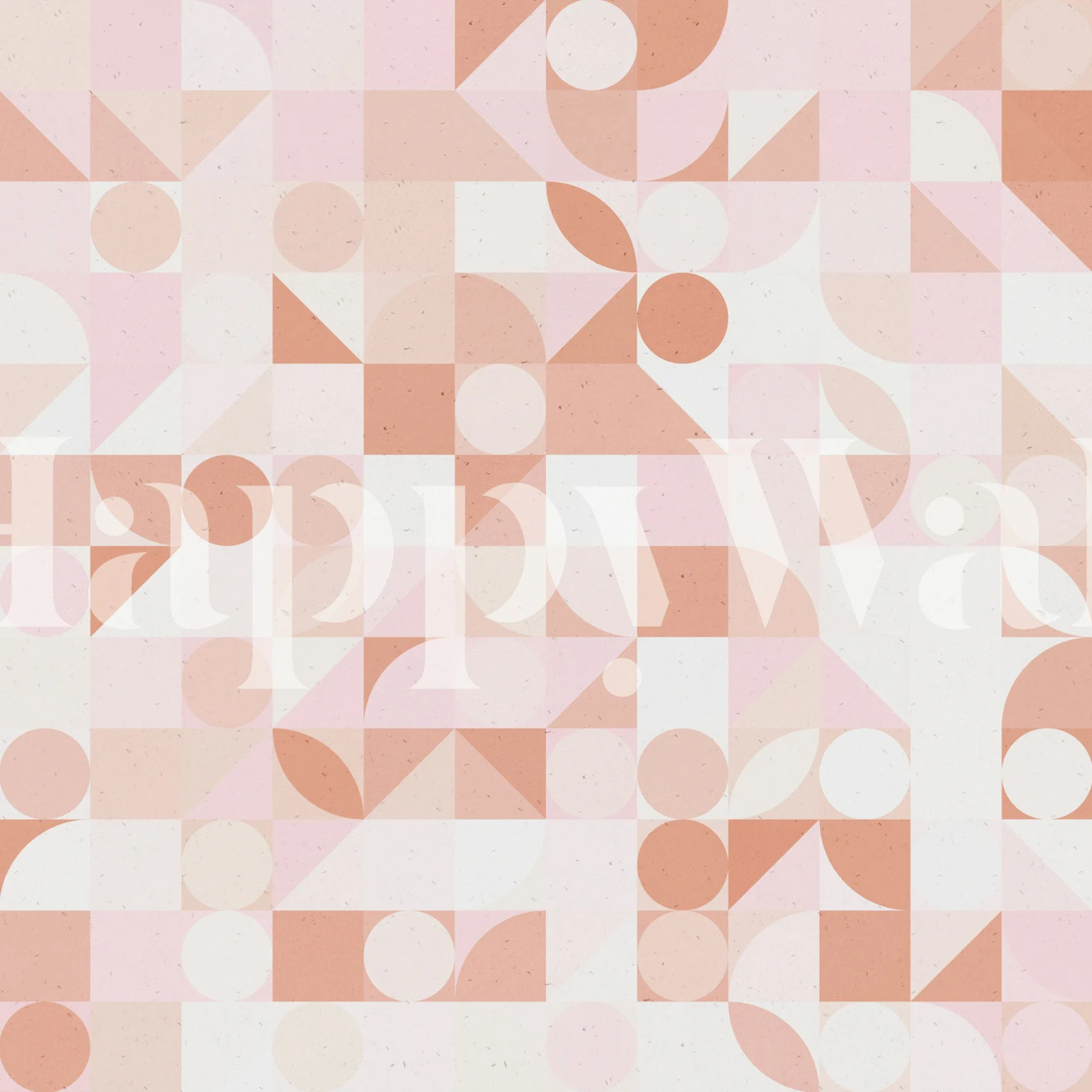 Geometric patterns with pink and white colors in modern abstract wallpaper