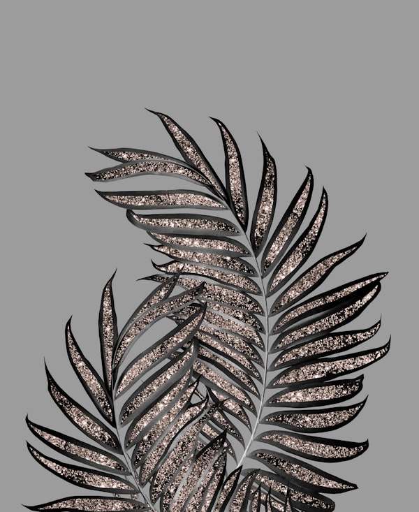Palm Leaves with Glitter 2