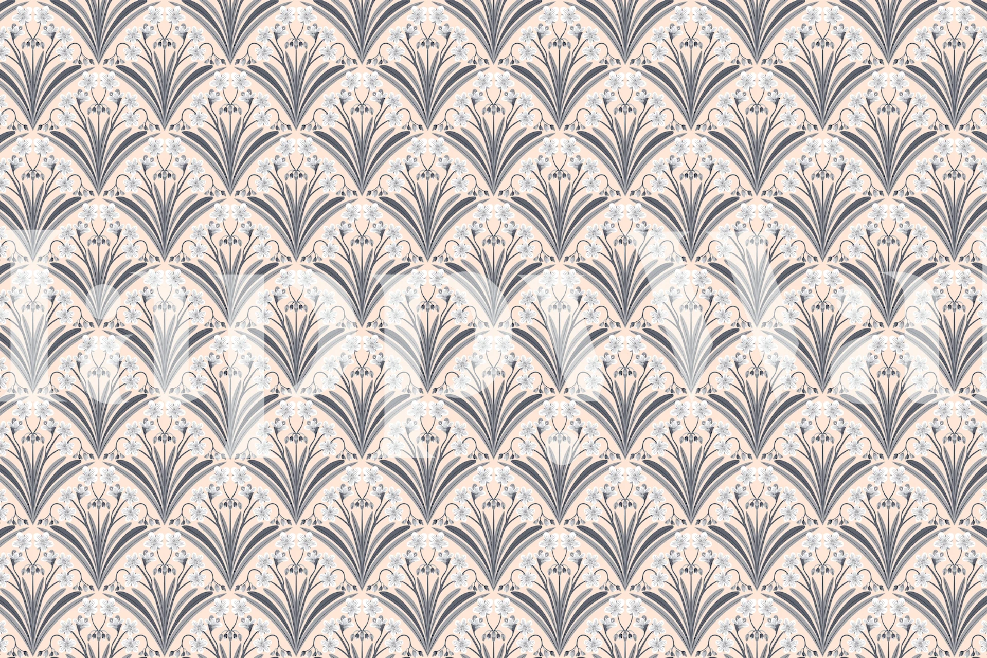 Spring Beauty Flowers Gray wallpaper in a room