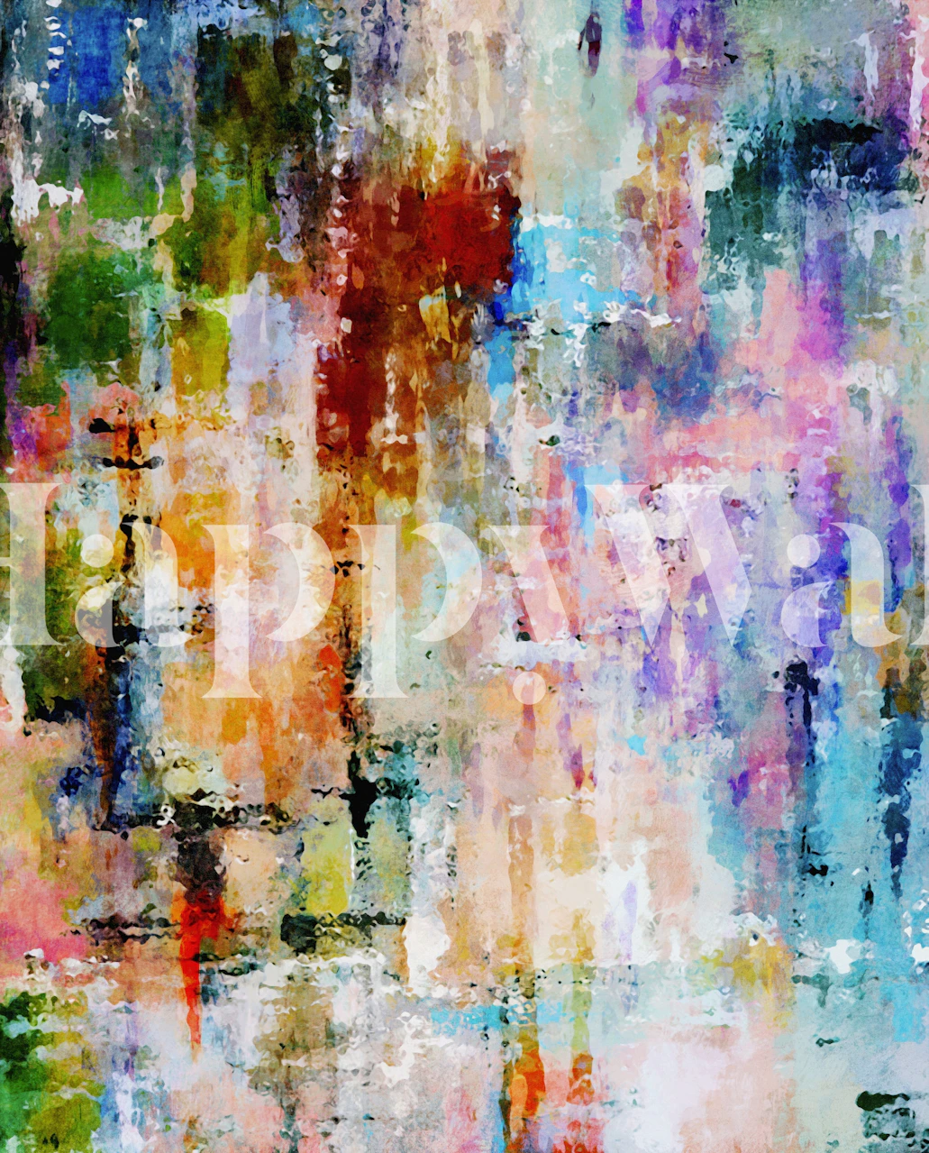 Colorful abstract patterns in various tones wallpaper