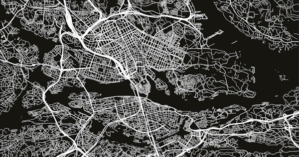 Stockholm map design