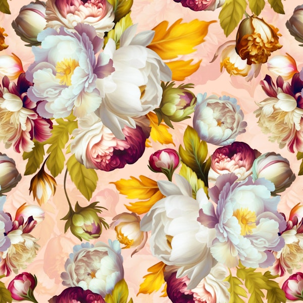 Springflowers Opulent Baroque  Garden