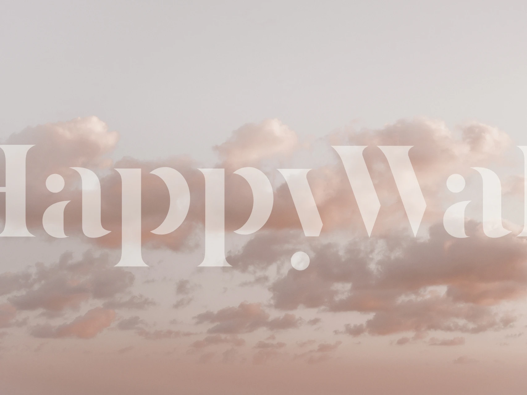 Soft pastel clouds wall mural with a serene and peaceful sky design