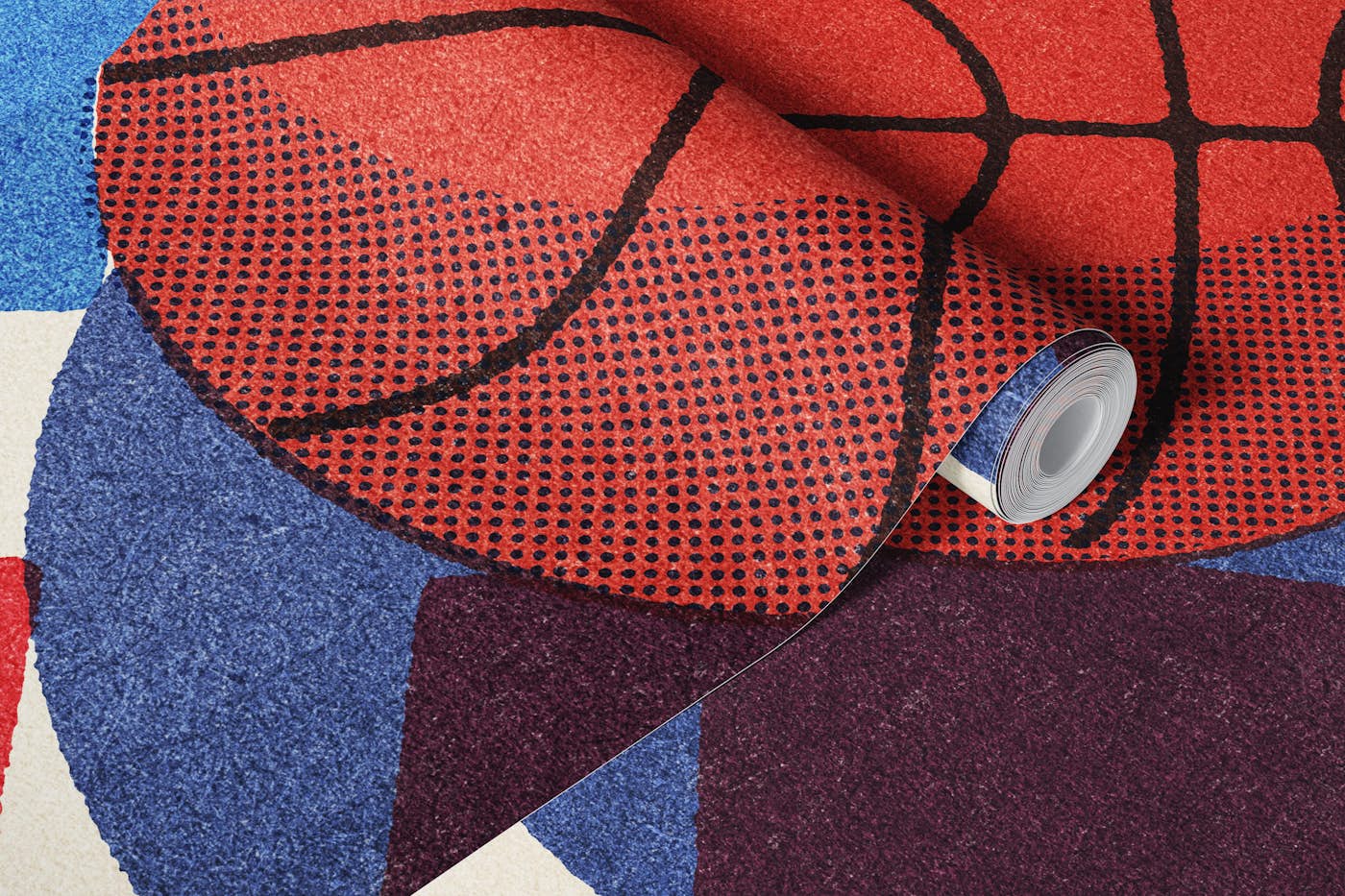 BALLS Basketball - outdoor I wallpaper roll