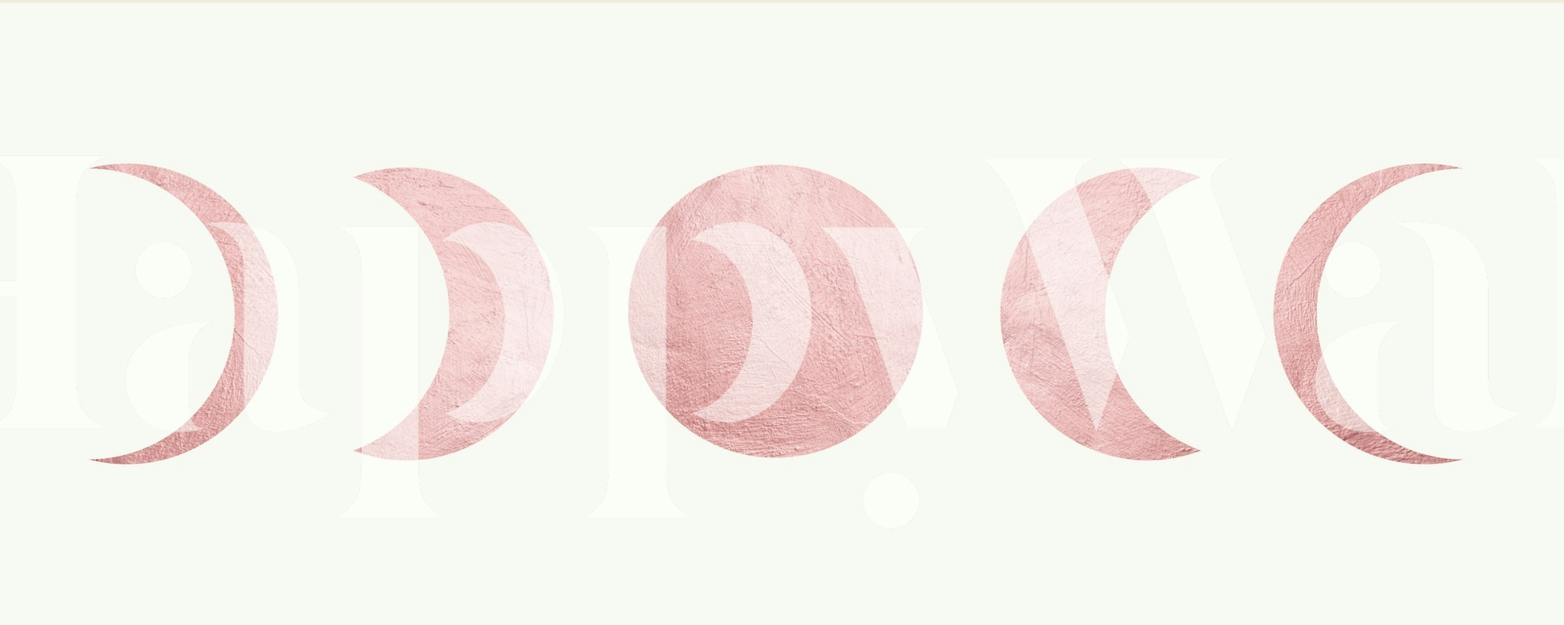 Tapeta Pink moons wyświetlona w pokoju