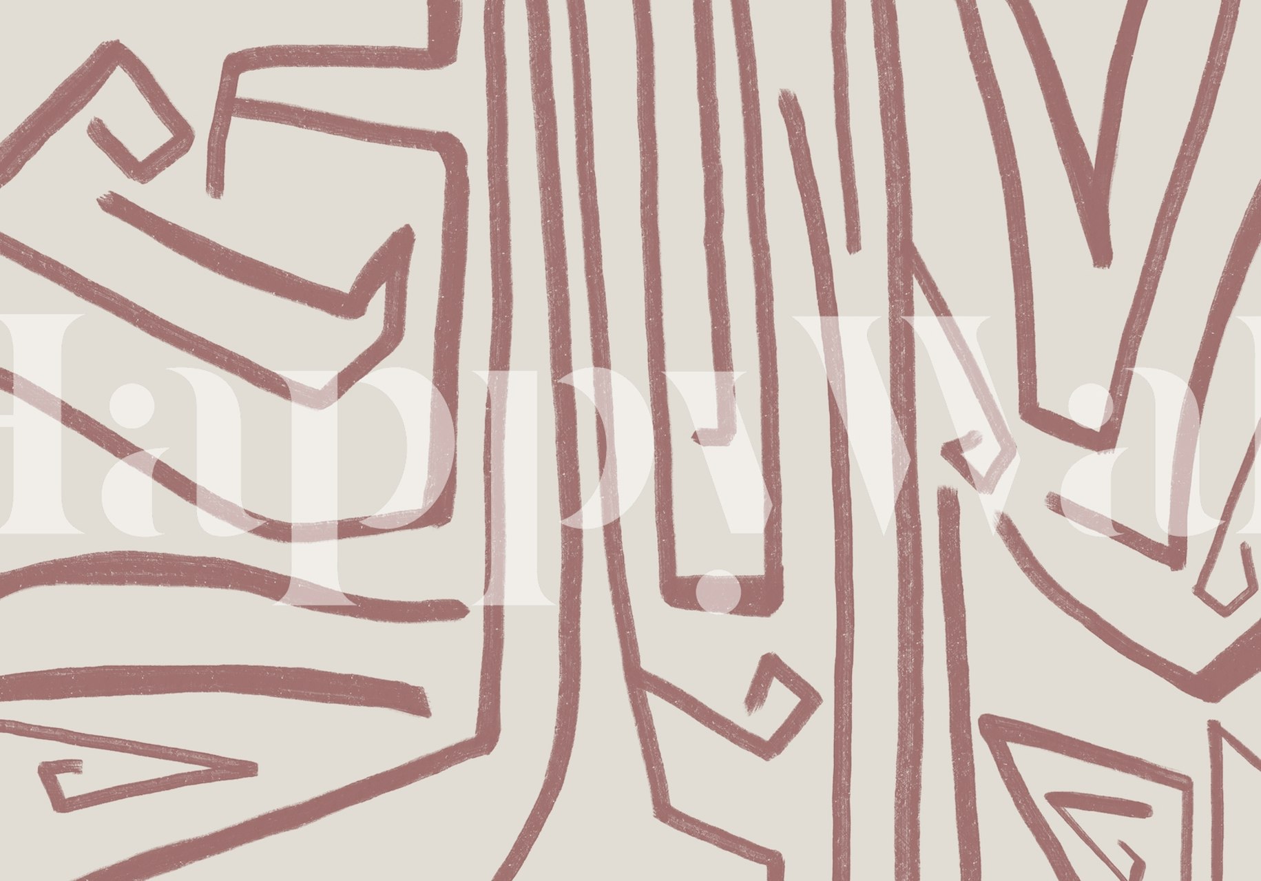 Abstract pink line patterns on a light background wallpaper