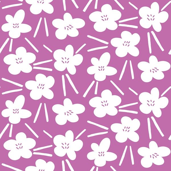 Abstract Violet Flowers