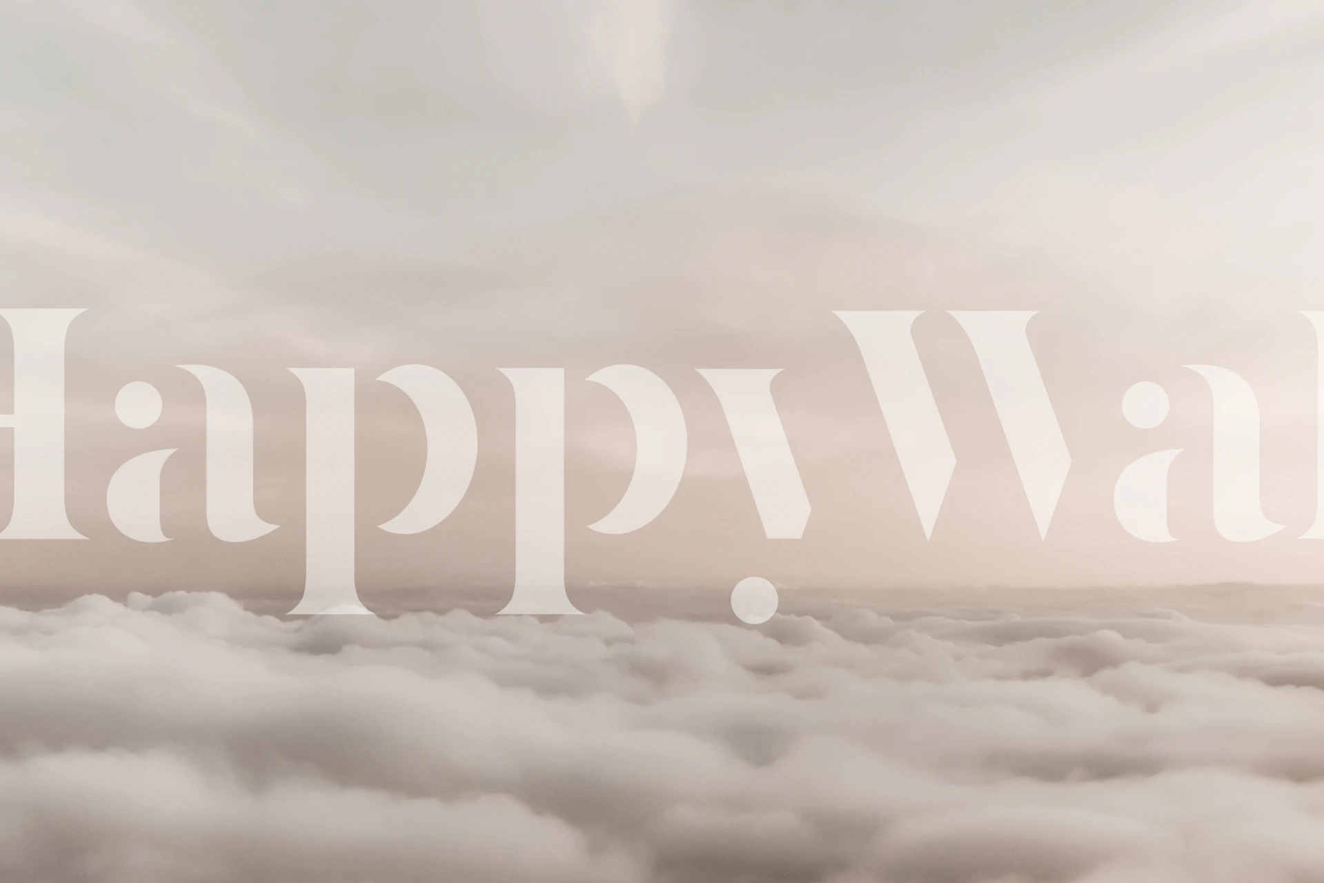 Soft pastel clouds in beige and white patterns wallpaper