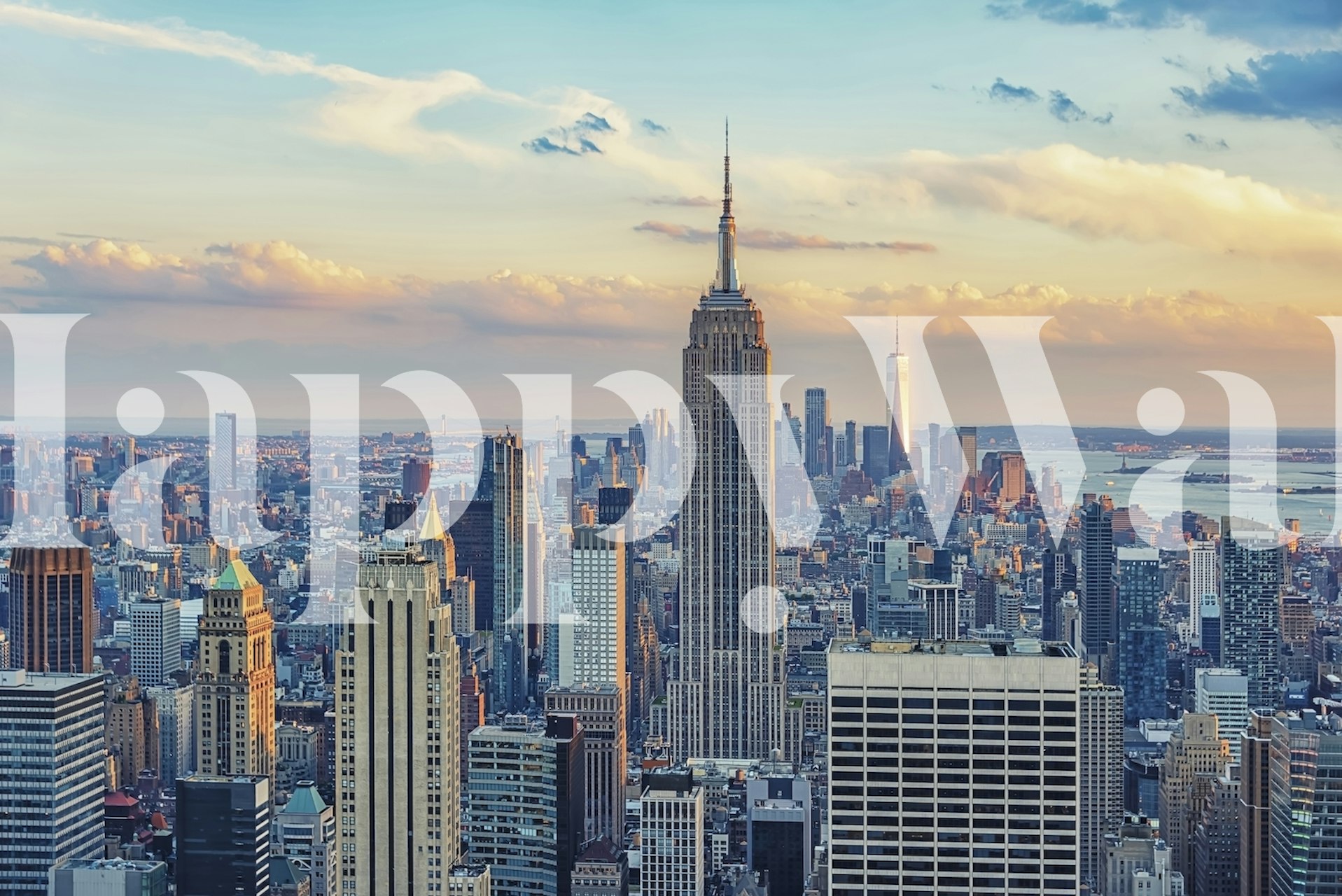 Manhattan In The Evening tapet i et rom