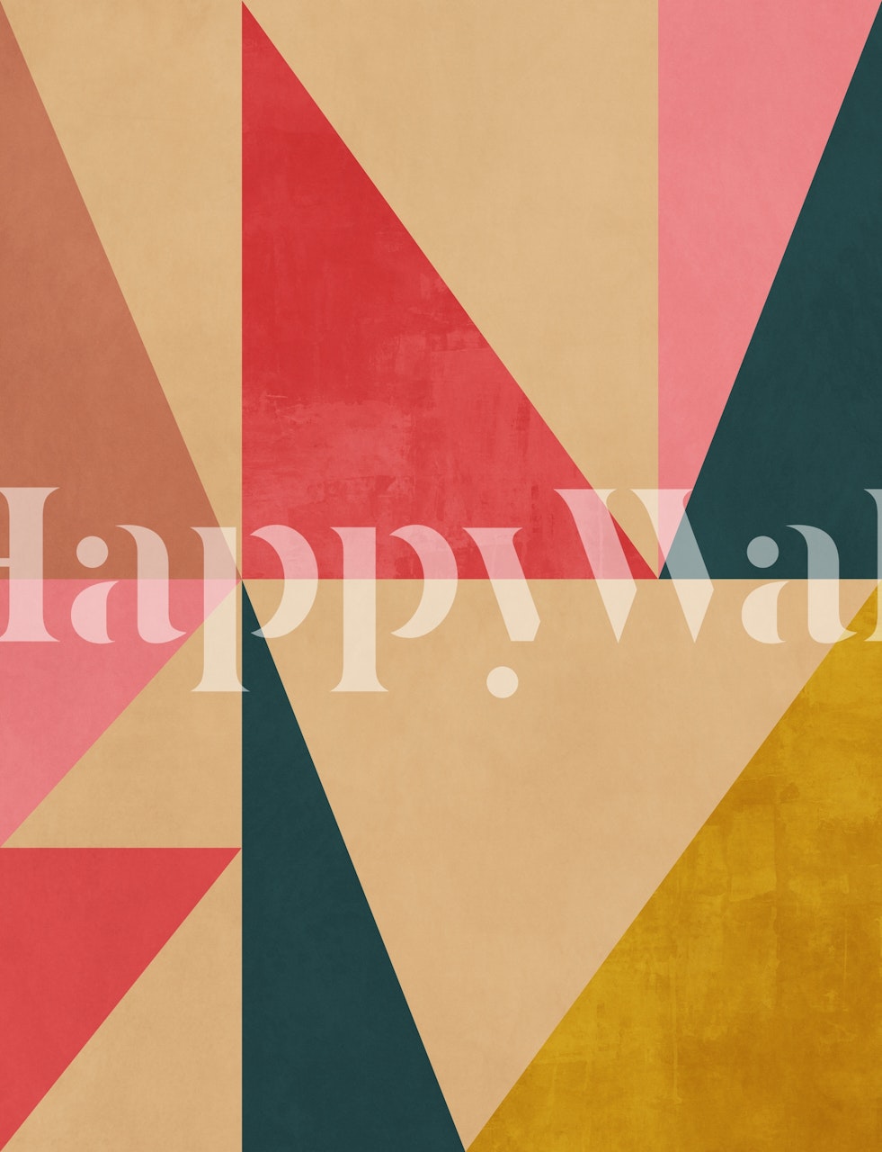 Geometric 20 wallpaper displayed in a room