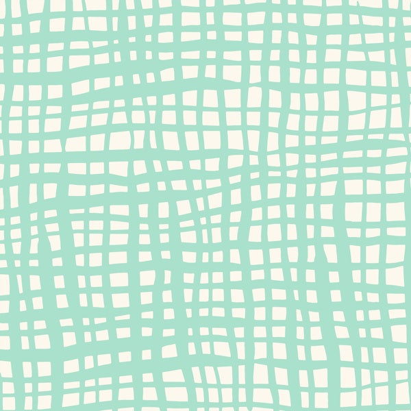 Retro grid pattern pastel aqua