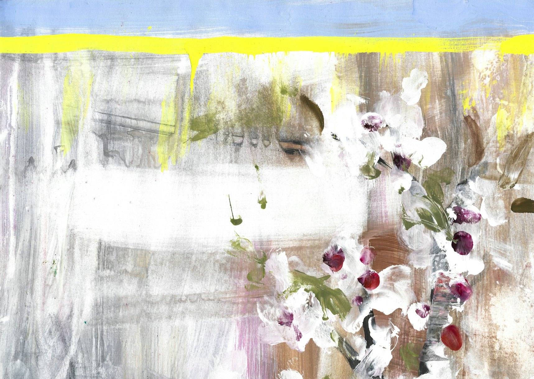 Abstract Springtime Wallpaper - Brighten up your Home with Happywall