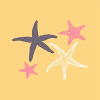 Yellow Sea Stars Ocean ταπετσαρία