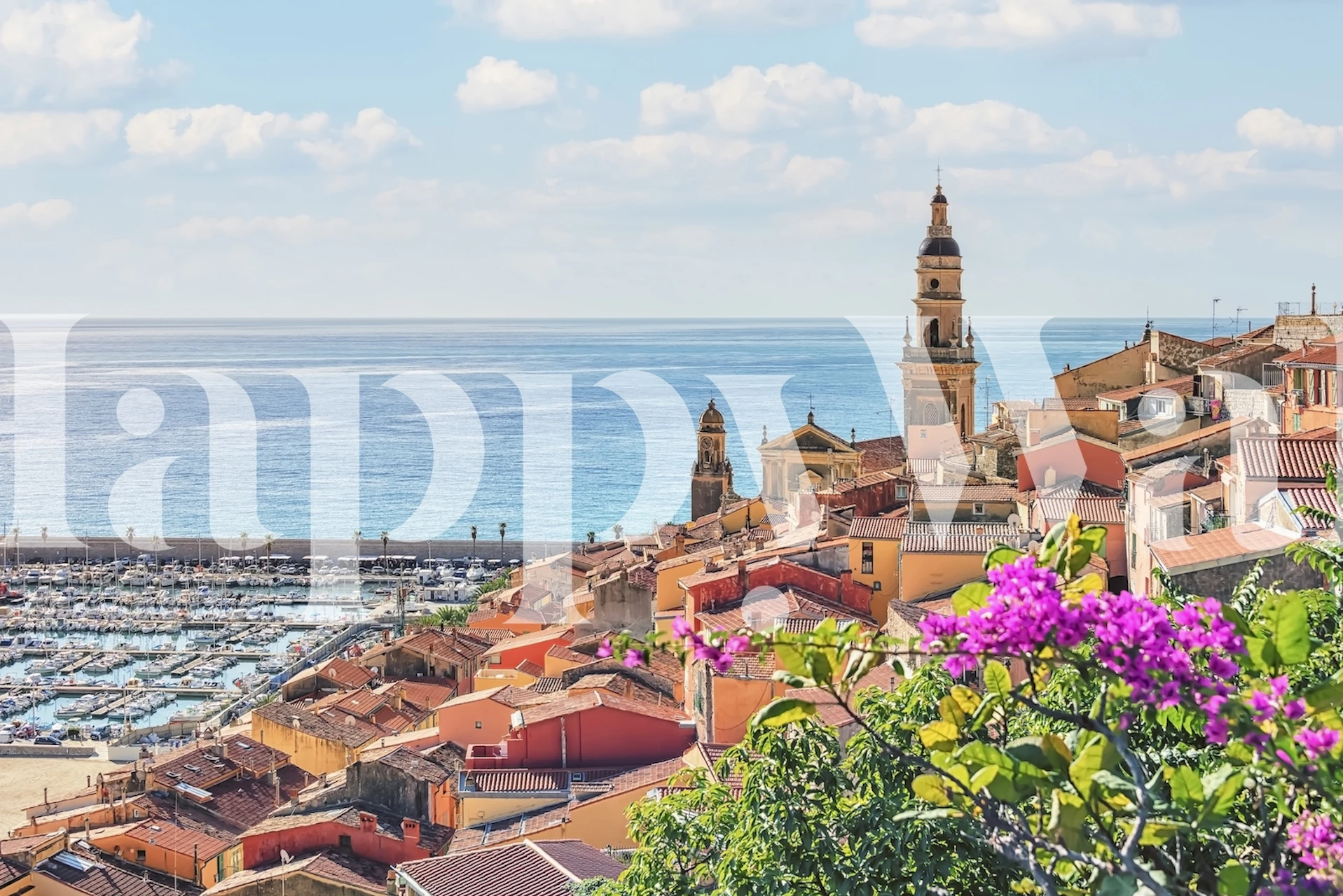 Menton tapetdesign i ett rum