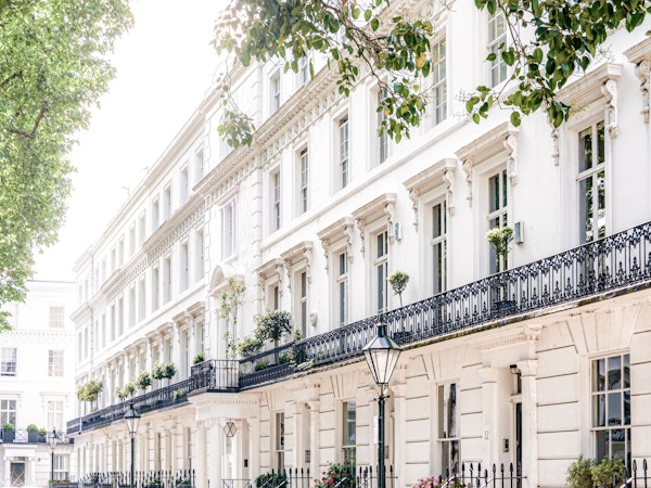 White London Buildings