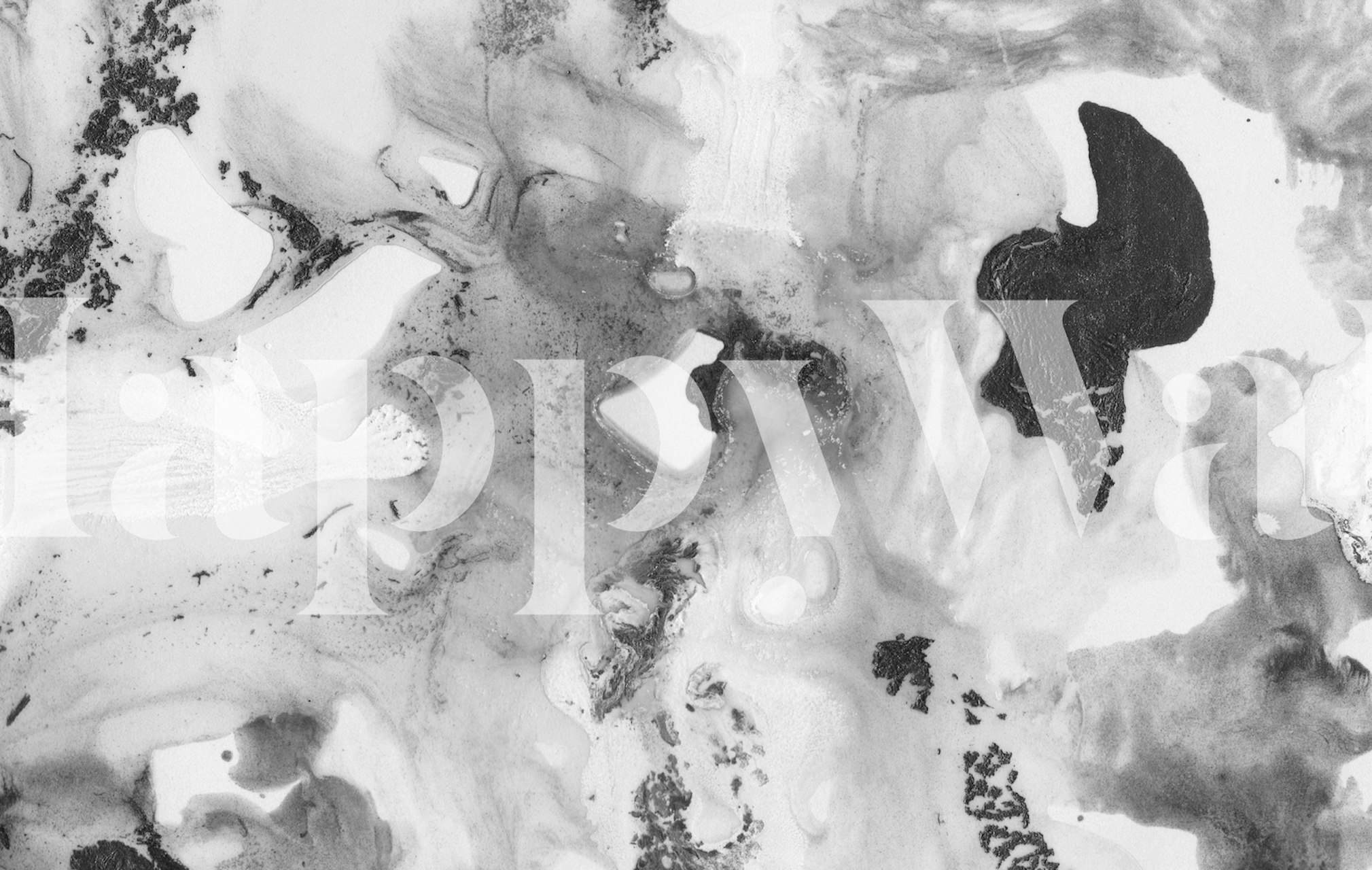 Black and white abstract marble patterns wallpaper