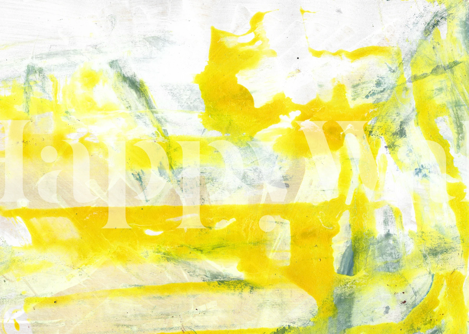 Sunny Happiness abstract tapet i et rom