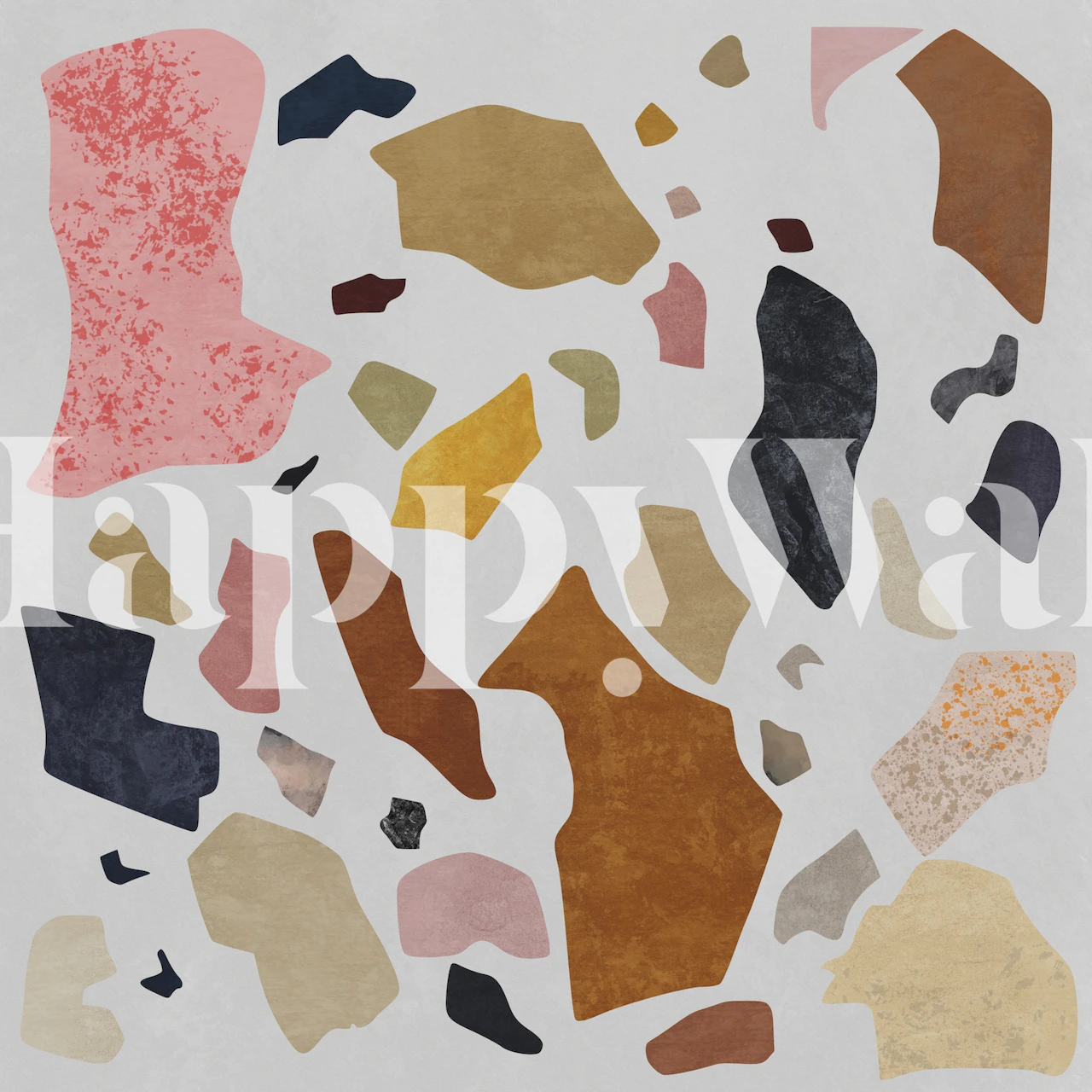 Terrazzo Pattern 3 tapet vist i et rum.