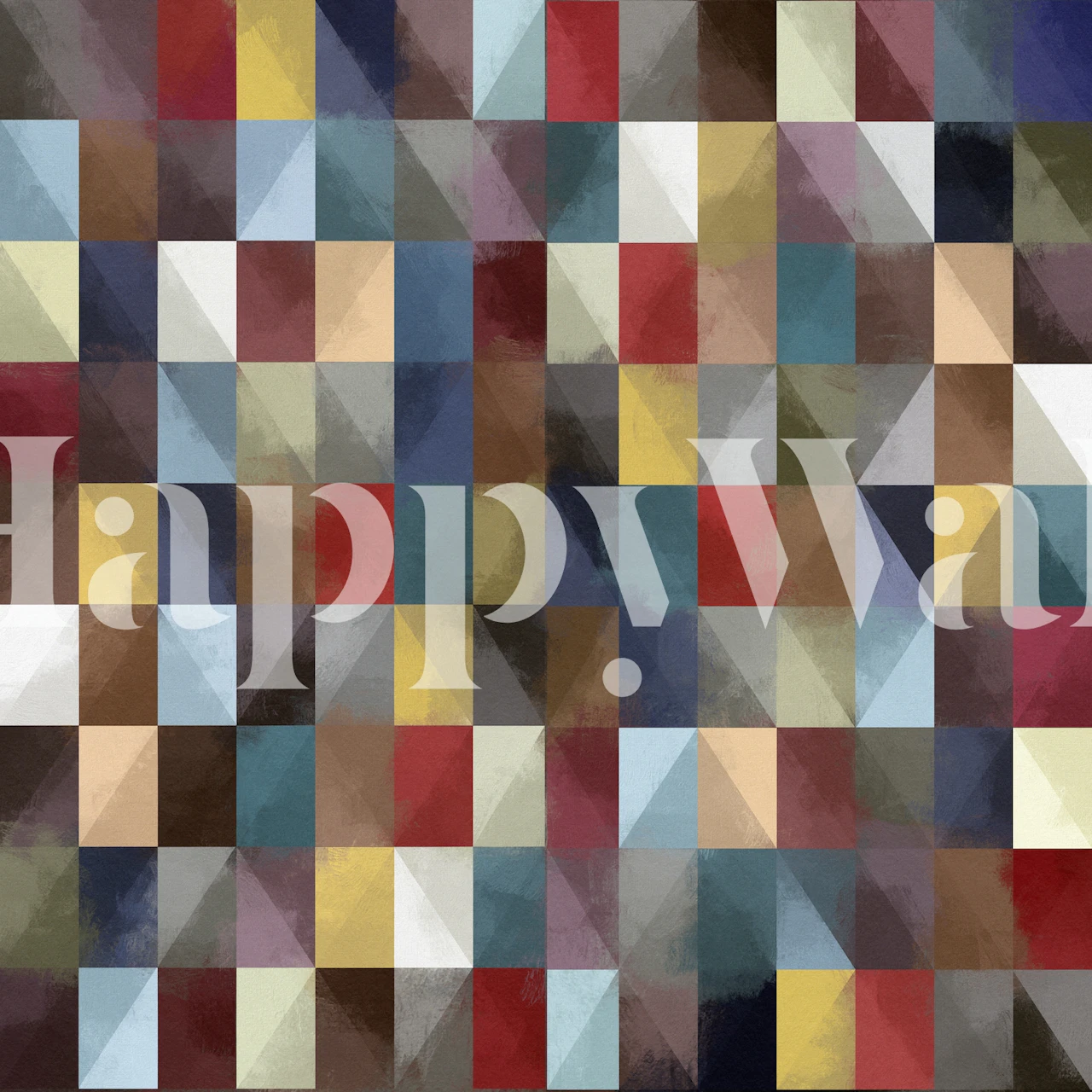 Colorful geometric triangles in various colors wallpaper