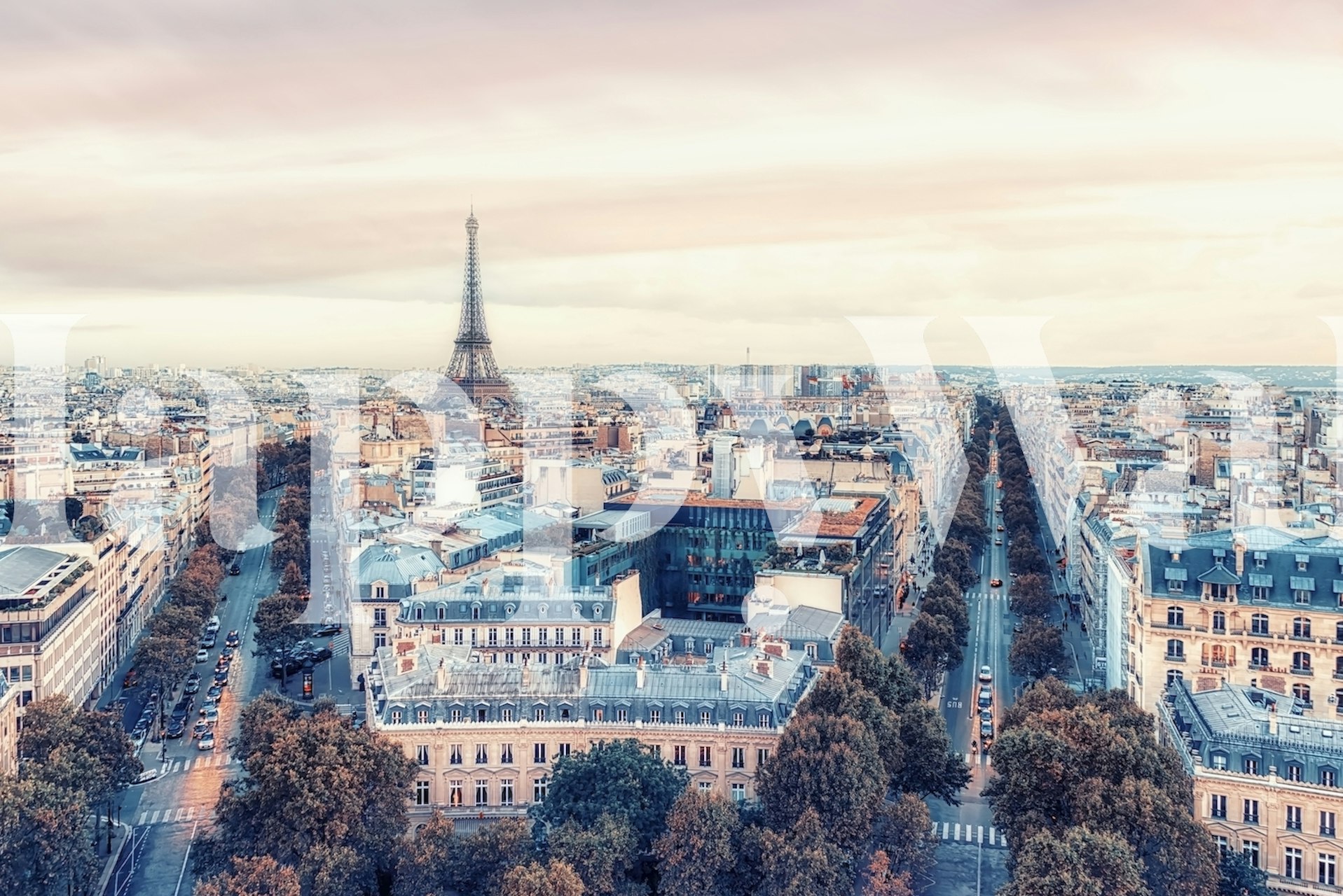 Tapeta panoramiczna Paris city w pokoju