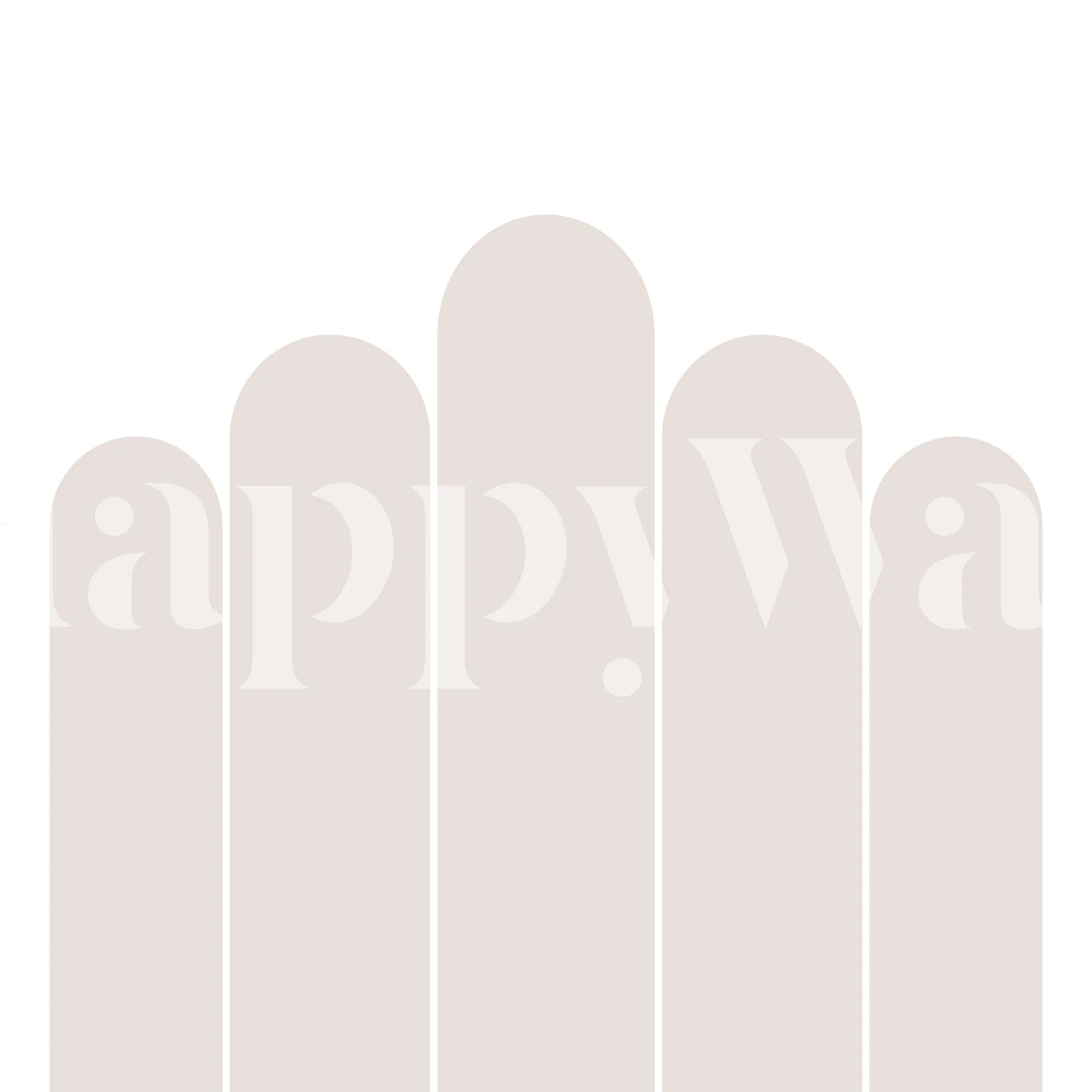 Arch-shaped beige forms on a soft background wallpaper