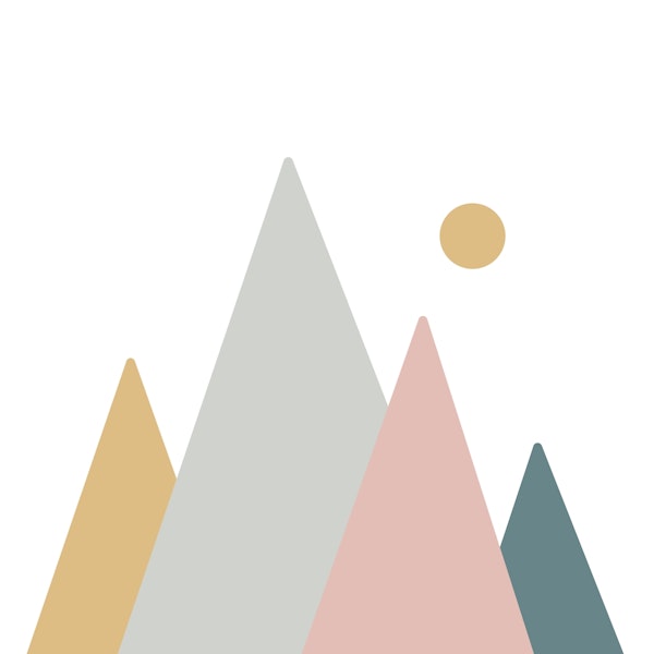 Colorful Minimalist Mountains