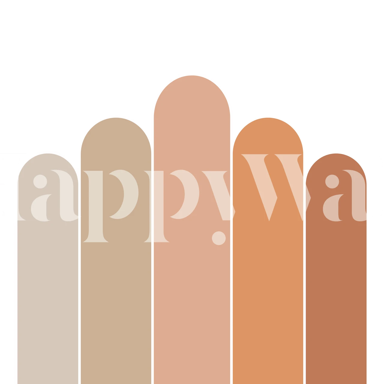 Arched shapes in soft earthy tones wallpaper