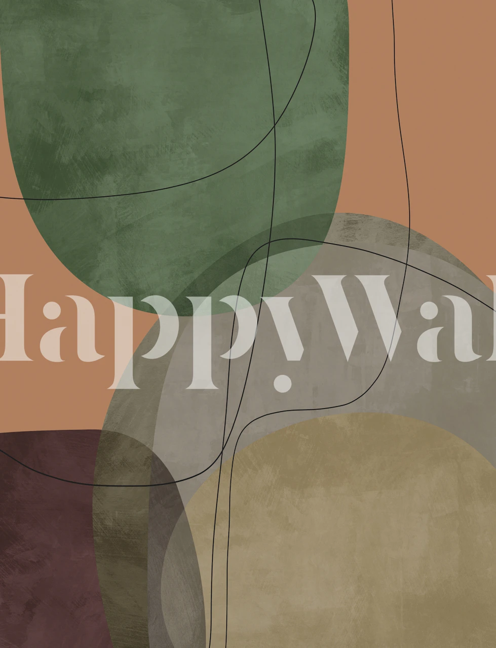 Abstract wallpaper design in earthy tones
