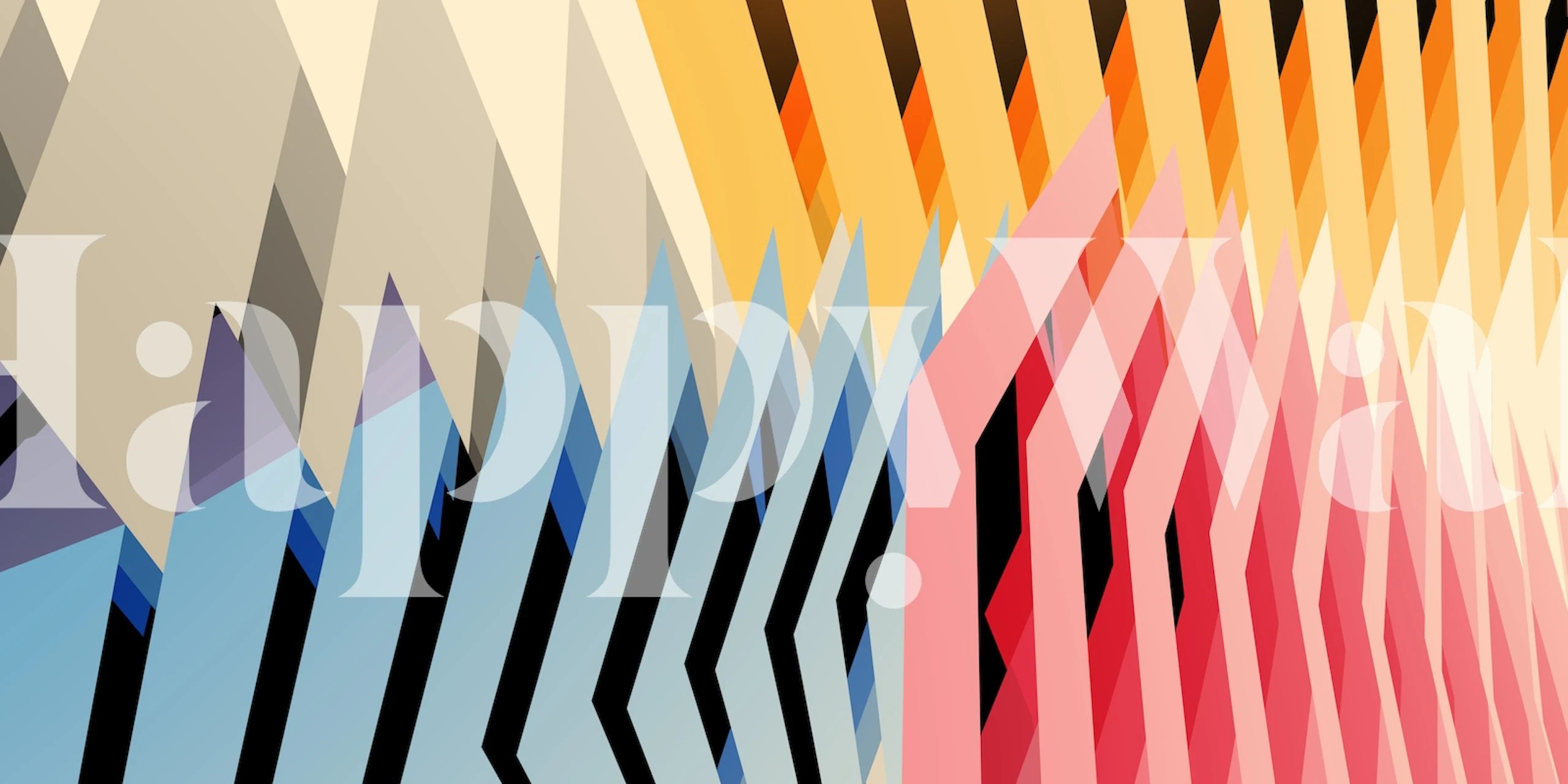 Colored Slides wallpaper design in a room