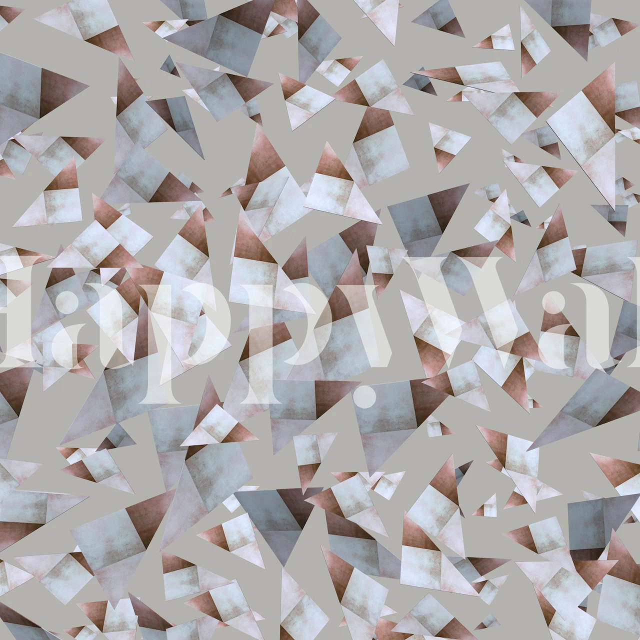 Multiple Triangles 13 ταπετσαρία σε ένα δωμάτιο