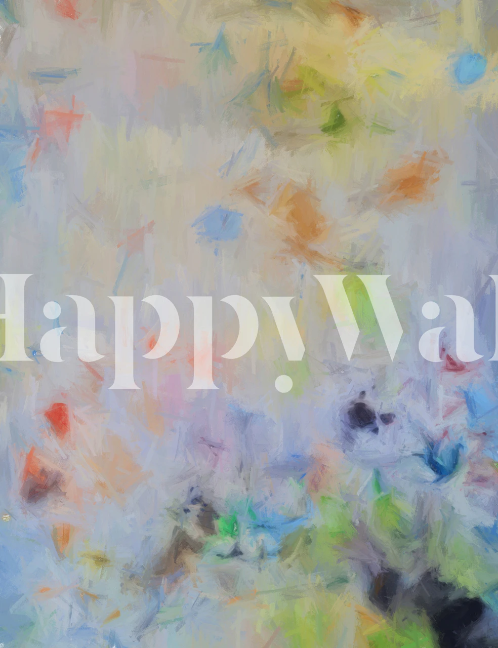 Abstract brush strokes in pastel colors wallpaper