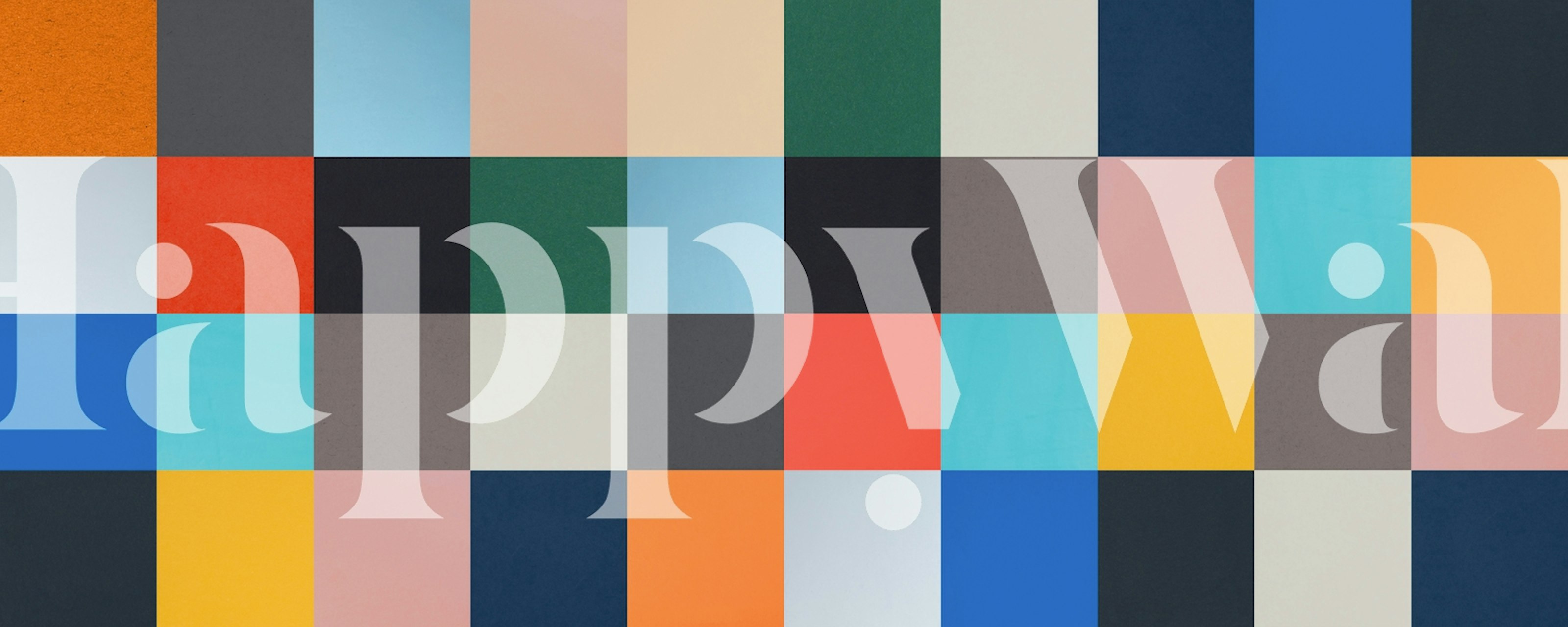 Colorful striped wall mural with a blend of pastel and bold colors, titled Colored Bands 02.