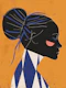 Woman Abstract Blue