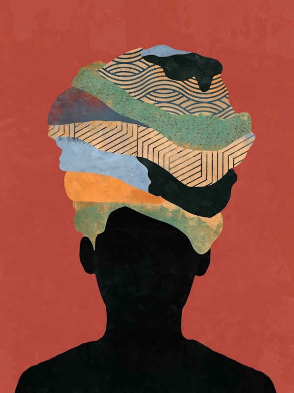 Woman Abstract Turban 3