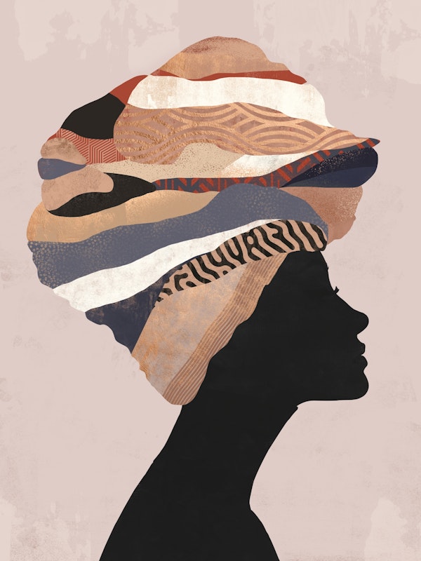 Woman Abstract Turban 5