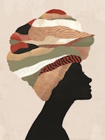 Woman Abstract Turban 6 tapete