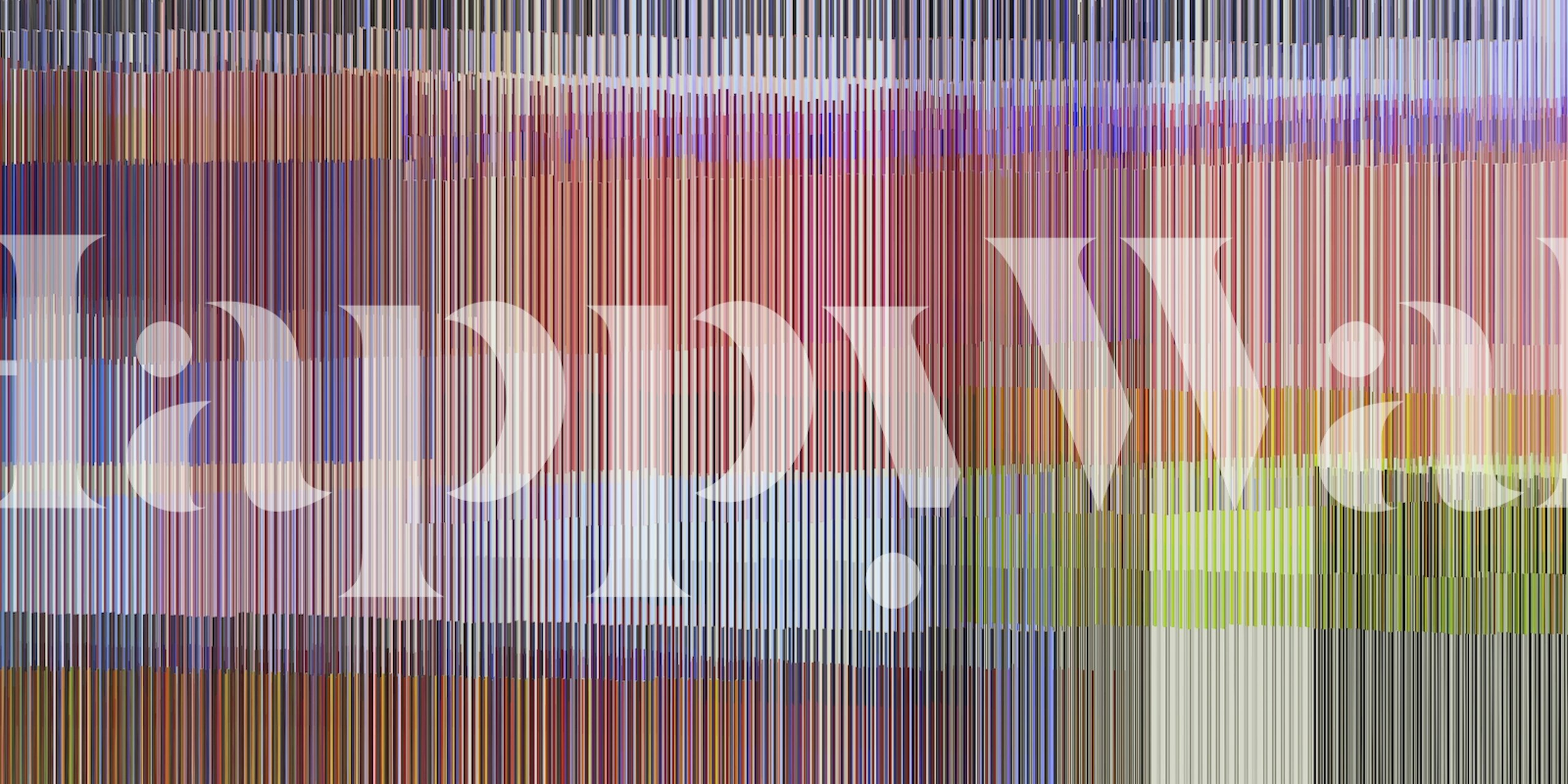 Colorful striped wallpaper in pastel hues with modern lines