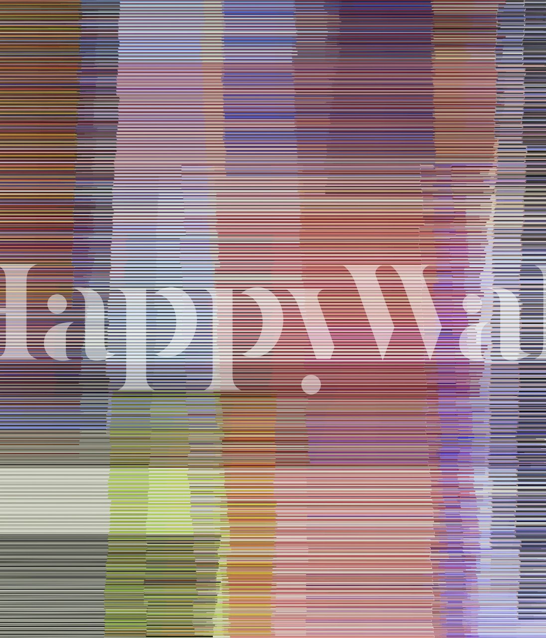 Colorful striped wallpaper in vibrant shades of pink, purple, and green