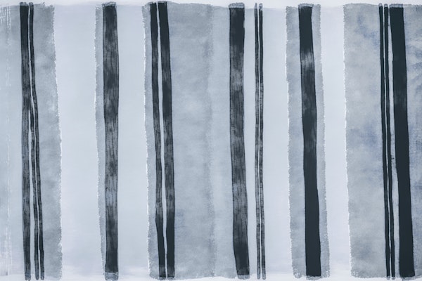 Grey Watercolor Stripes