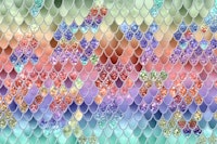 Mermaid Glitter Scales 7 ταπετσαρία