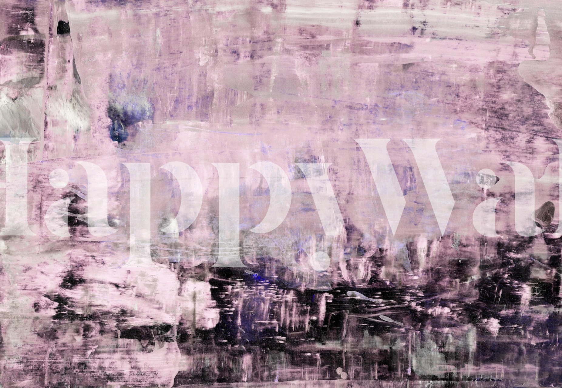 Abstract painting tapet i ett rum