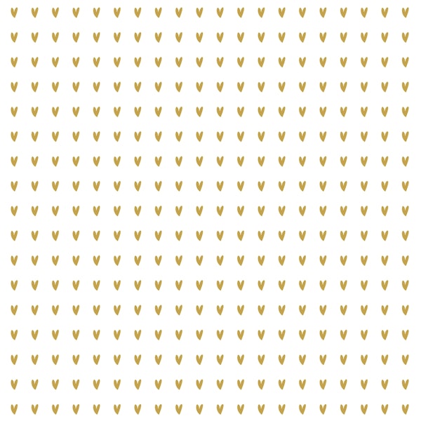 Gold Heart Pattern