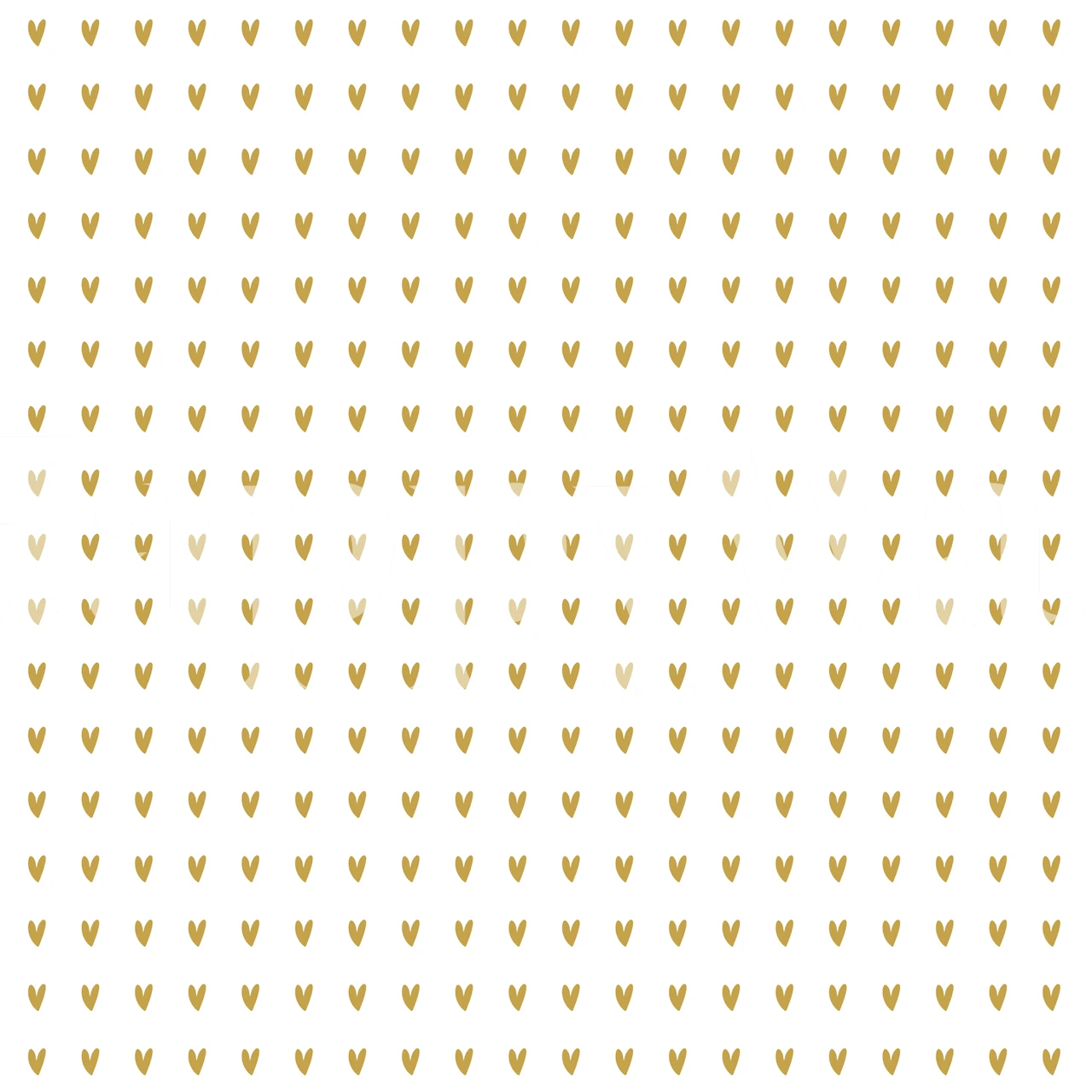 Gold Heart Pattern tapeta v místnosti