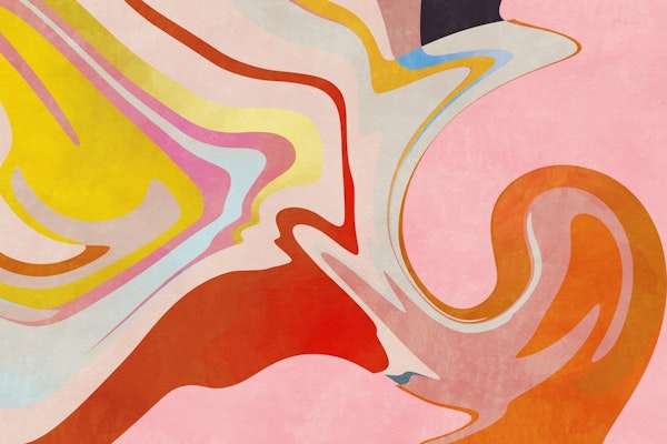 Fluid Pink Modern  Retro