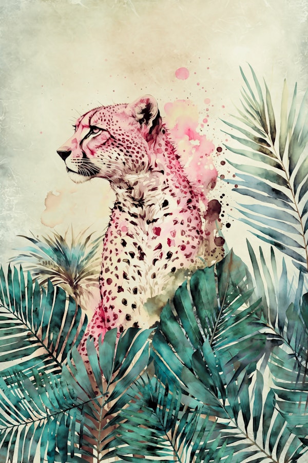 Pink Cheetah Jungle Wildlife